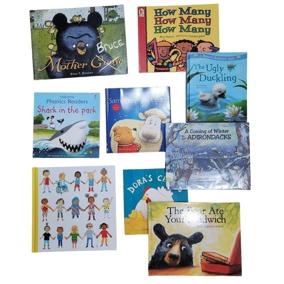Book Bundle of 9 Toddler Children Readers Phonics Usbourne - Picture 1 of 10
